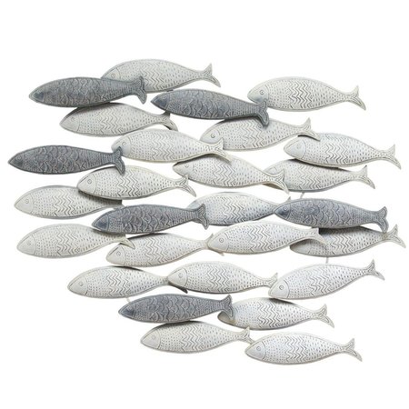 KD ESTANTERIA Grey School Of Fish Wall Decor KD2627083